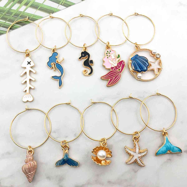 10pcs Charms Prosecco Resin champagne Bottle Earring DIY Jewelry